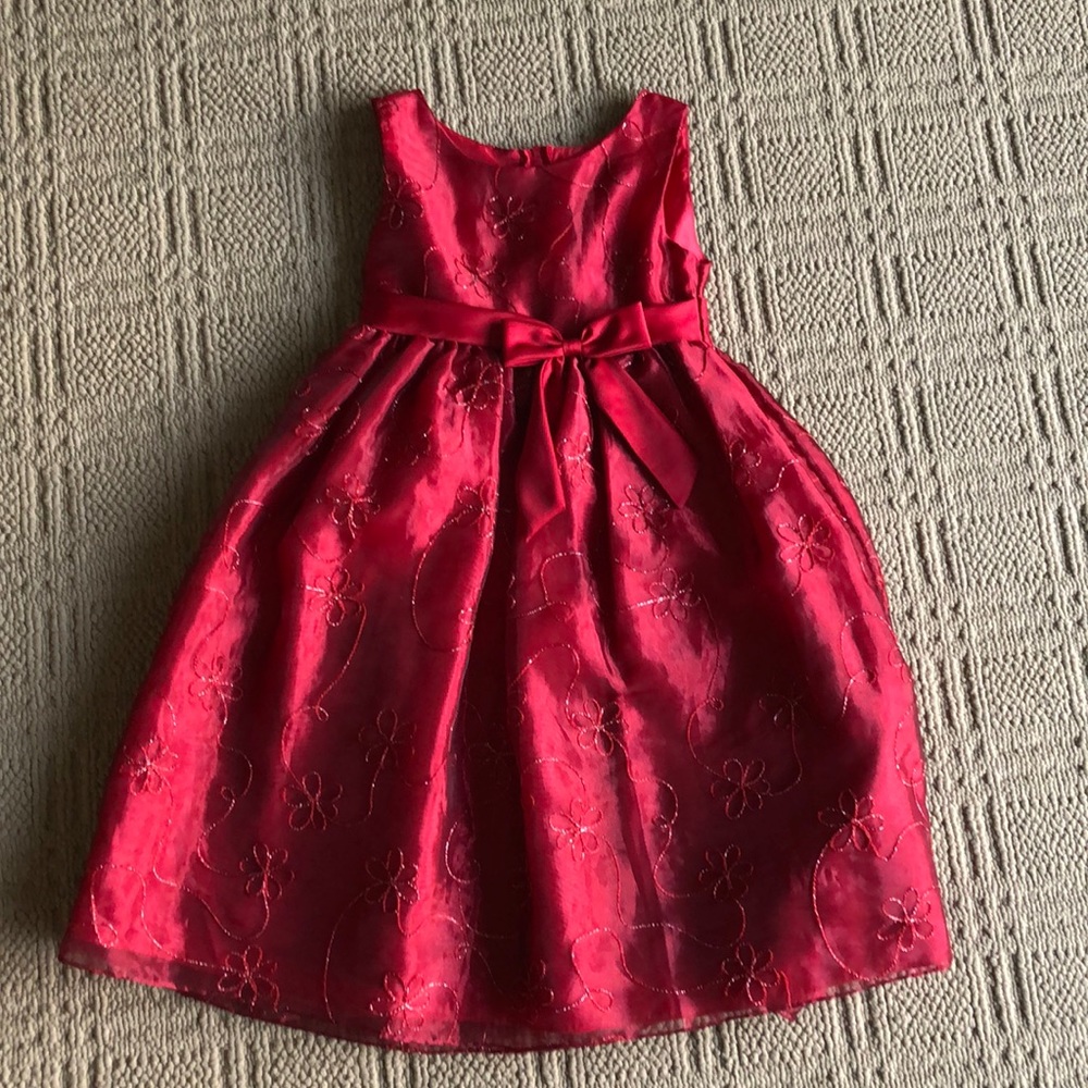Size 7 red dress like new!